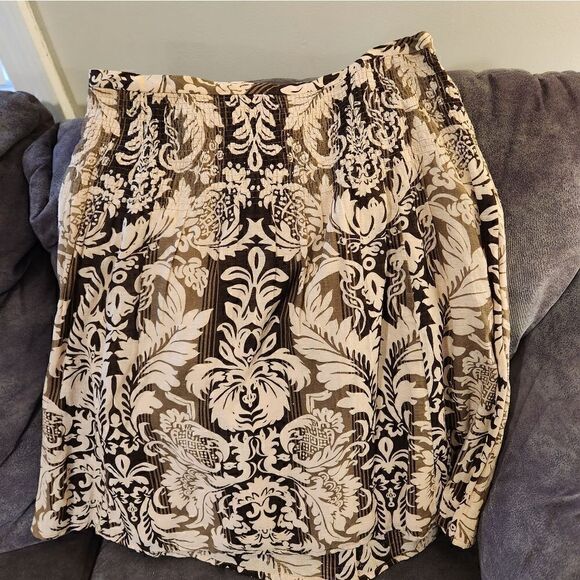 Ann taylor loft size 8 p skirt size 8 petites skirt side zipper smocked slip - Picture 1 of 6